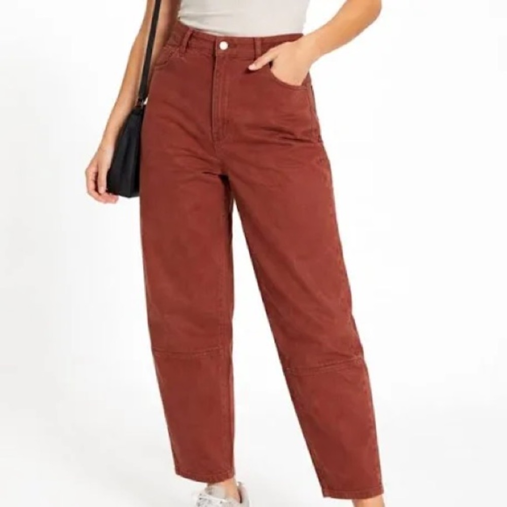 Everlane Women's Wide-Leg Pants in Rust Brown